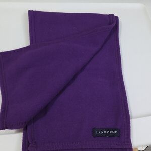Lands' End Women's Vibrant Purple Fleece Scarf